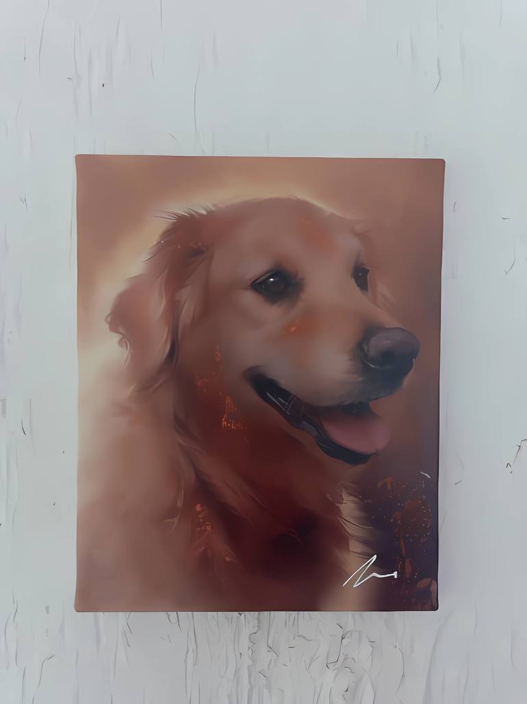 Original Realism Dogs Painting by Filip Petrovic