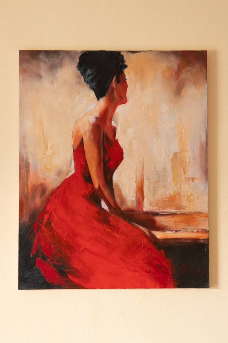 Original Portraiture Women Painting by Filip Petrovic