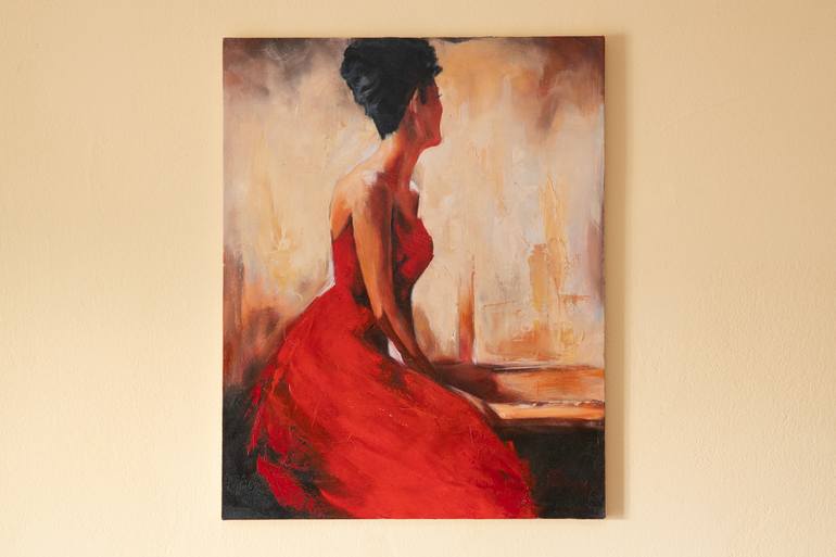 Original Portraiture Women Painting by Filip Petrovic