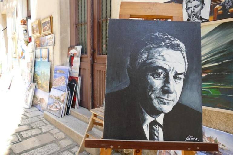 Original Realism Pop Culture/Celebrity Painting by Filip Petrovic