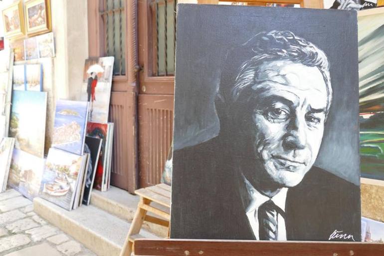 Original Realism Pop Culture/Celebrity Painting by Filip Petrovic
