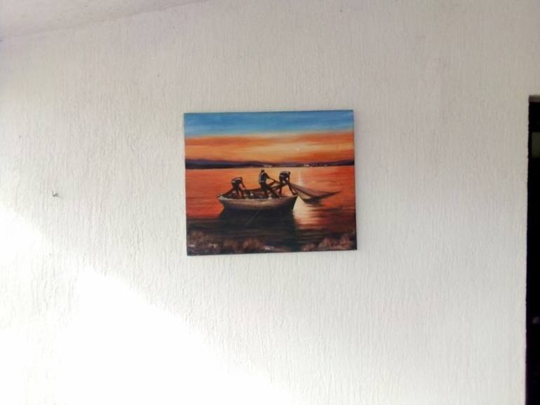 Original Figurative Seascape Painting by Filip Petrovic