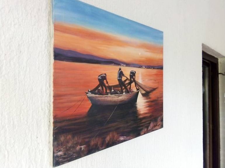 Original Figurative Seascape Painting by Filip Petrovic