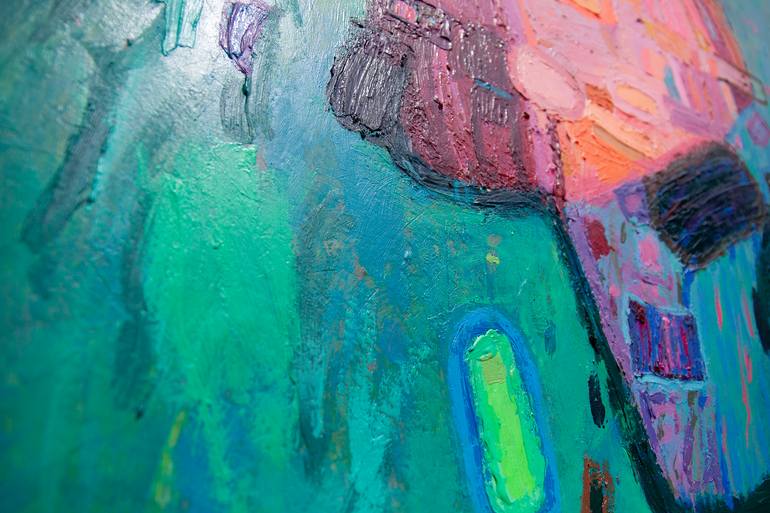 Original Abstract Expressionism Abstract Painting by Aleksander ŁęSki