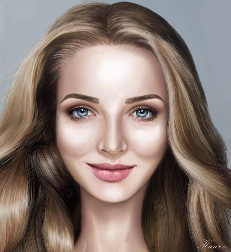 Custom Upper Body Portrait Realistic Personalized Digital Illustration