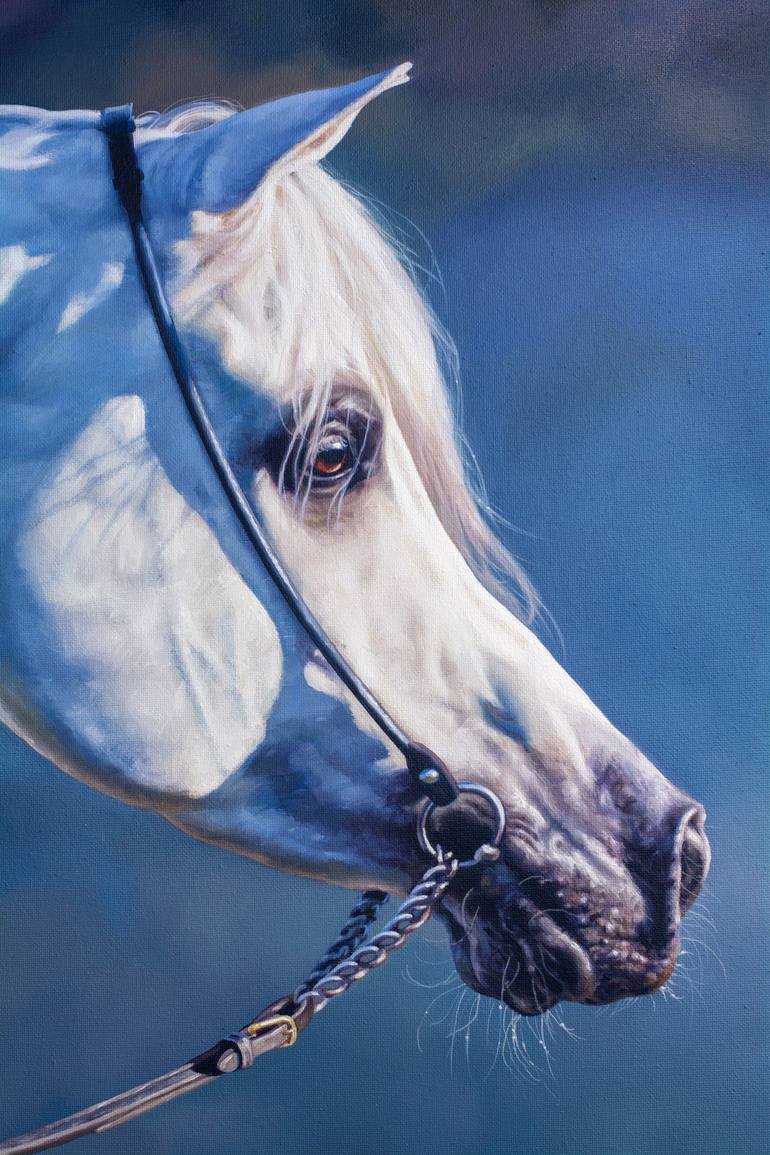 Original Figurative Horse Painting by Edel Alonso