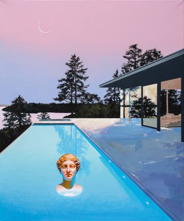 Original Figurative Landscape Painting by Edel Alonso