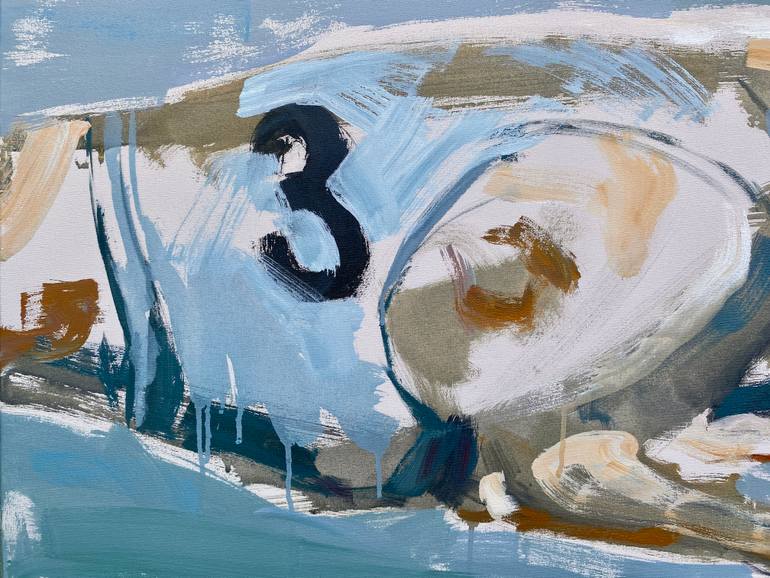 Original Figurative Dogs Painting by Edel Alonso