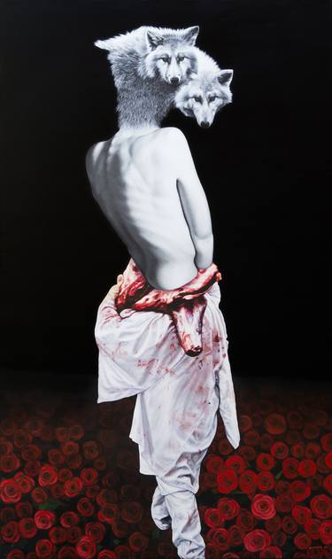 Original Figurative People Paintings by Edel Alonso
