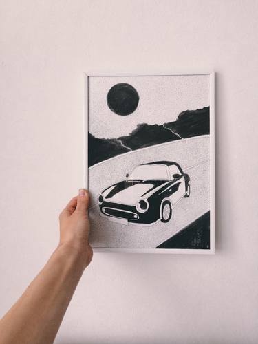 Original Art Deco Automobile Drawings by Xenia Bogolepova