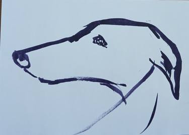 Original Dogs Drawings by Ca Lister