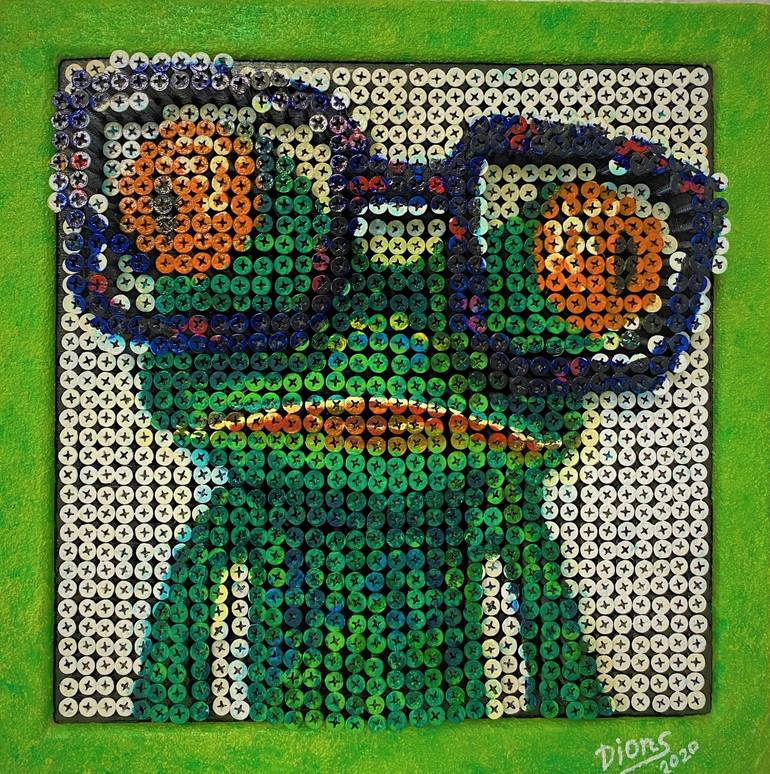 Frog with glasses - Print