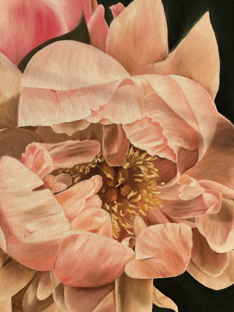 Original Modernism Floral Painting by Yuliia Melnyk