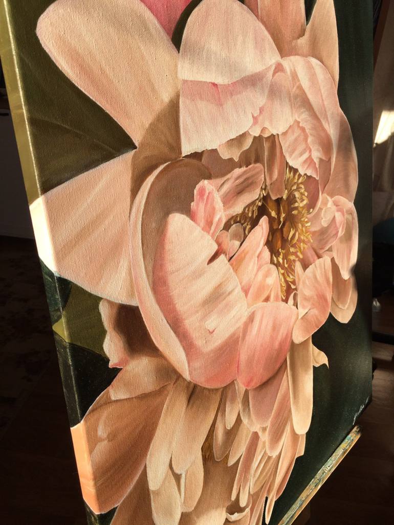 Original Modernism Floral Painting by Yuliia Melnyk