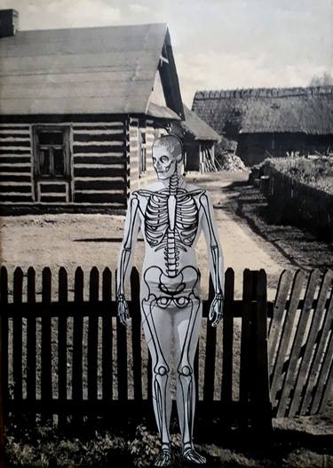 Original Dada Body Collage by Manfred Kirschner