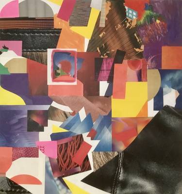 Original Abstract Collage by Manfred Kirschner