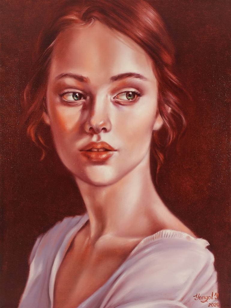 Sold Very Beautiful Nude Girl Original Oil Painting 12 16 Inches 