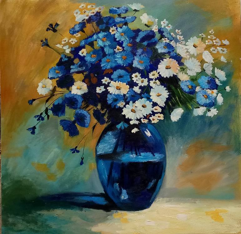 bouquet of field flowers Painting by Olga Semenova | Saatchi Art