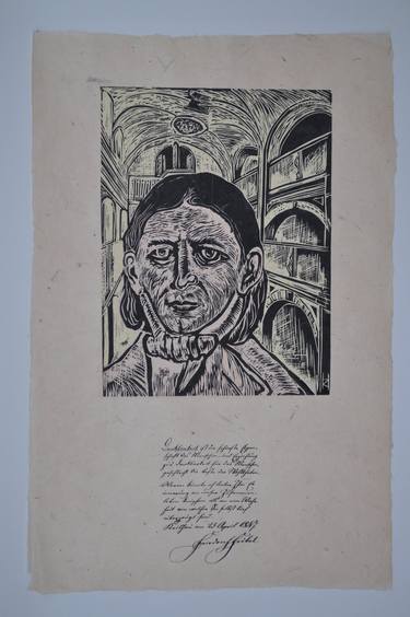 Original Expressionism People Printmaking by Hartmut Kirchner