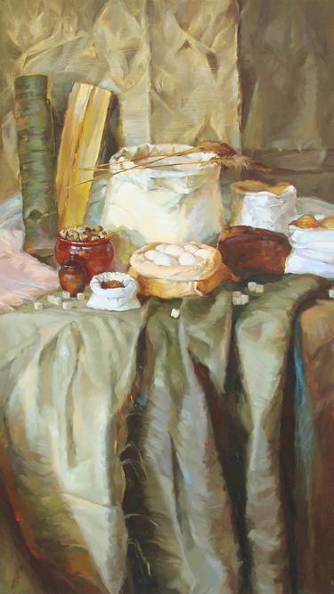 Original Realism Still Life Paintings by OKSANA ROSHCHINA-YEGOROV