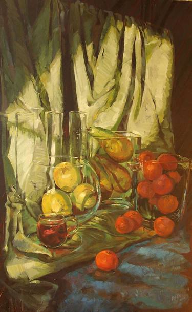 Original Realism Still Life Paintings by OKSANA ROSHCHINA-YEGOROV