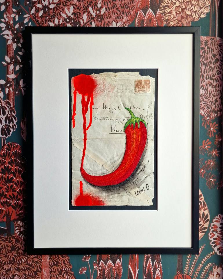 Original Figurative Food Mixed Media by KARIN O