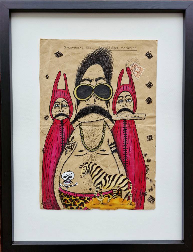 Original Figurative Humor Painting by Karin O