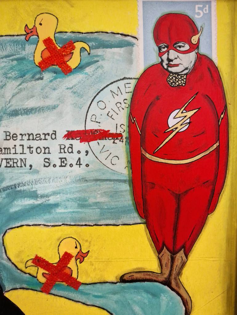 Original Pop Art Comics Painting by Karin O