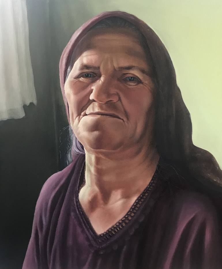 my grandma Painting by Emre ACAR | Saatchi Art