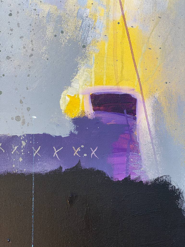 Original Abstract Expressionism Abstract Painting by Isaure De La Presle