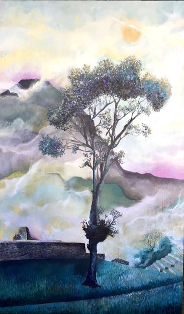 Original Abstract Expressionism Landscape Paintings by Isaure de La Presle