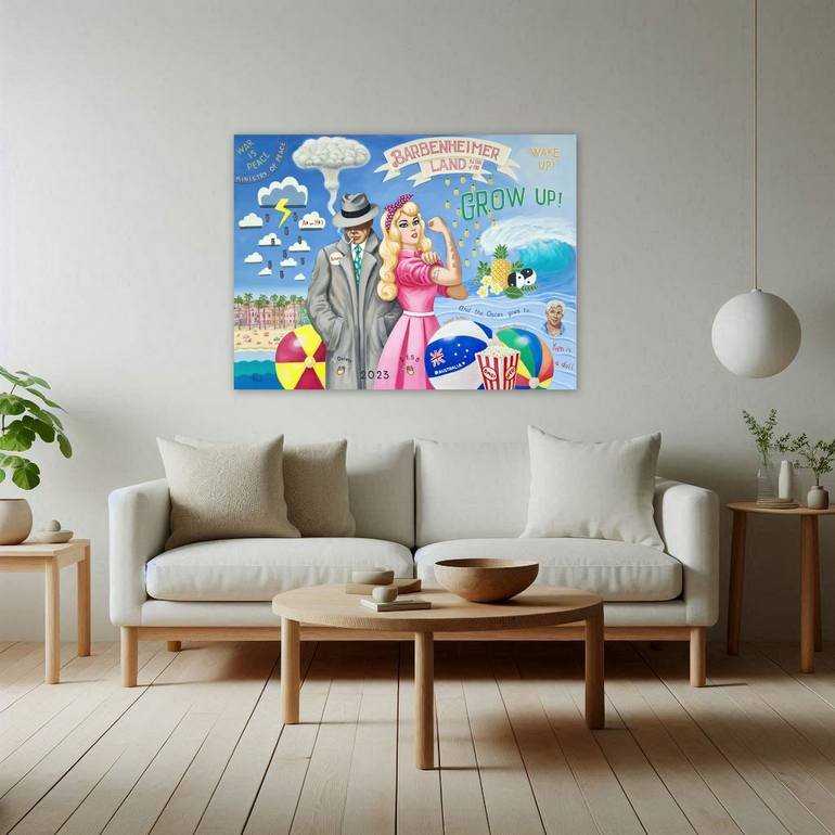 Original Pop Art Cinema Painting by Olga Kolesnik