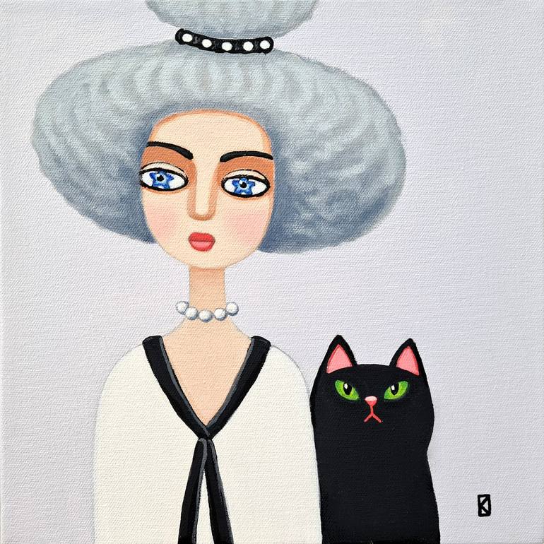 Original Minimalism Portrait Paintings by Olga Kolesnik