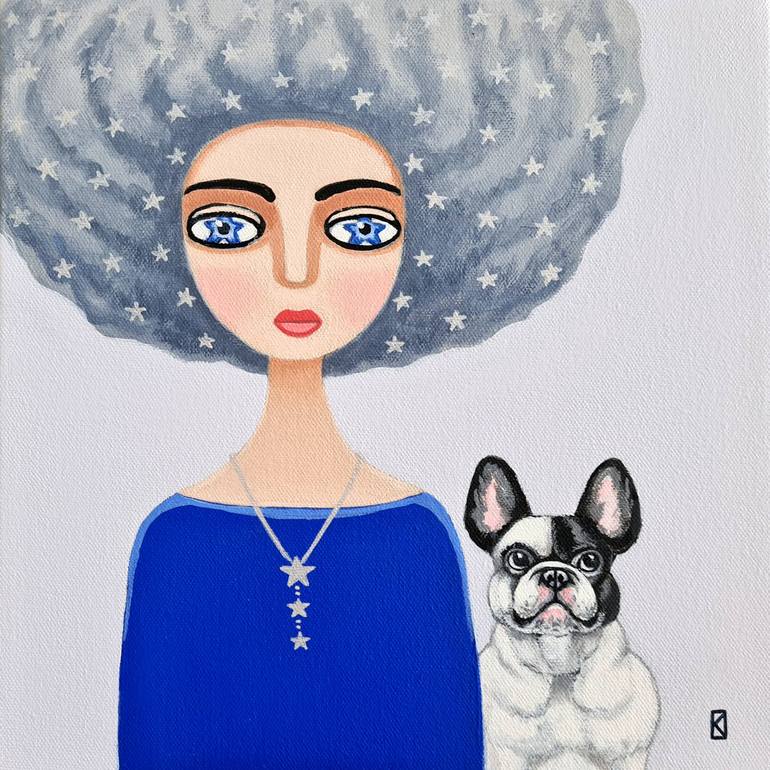 Original Minimalism Portrait Paintings by Olga Kolesnik