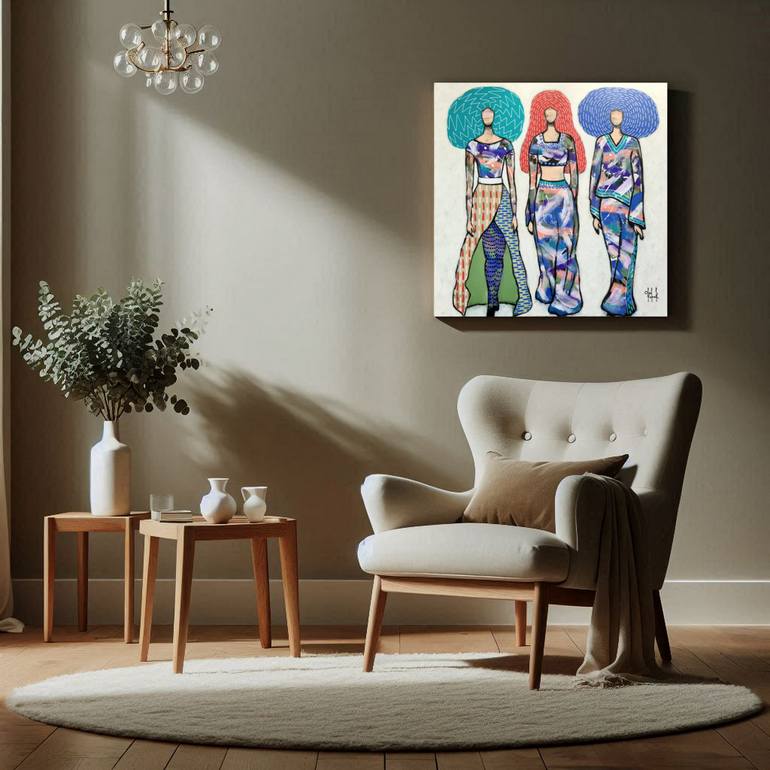 Original Figurative Fashion Painting by Olga Kolesnik