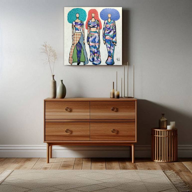 Original Figurative Fashion Painting by Olga Kolesnik