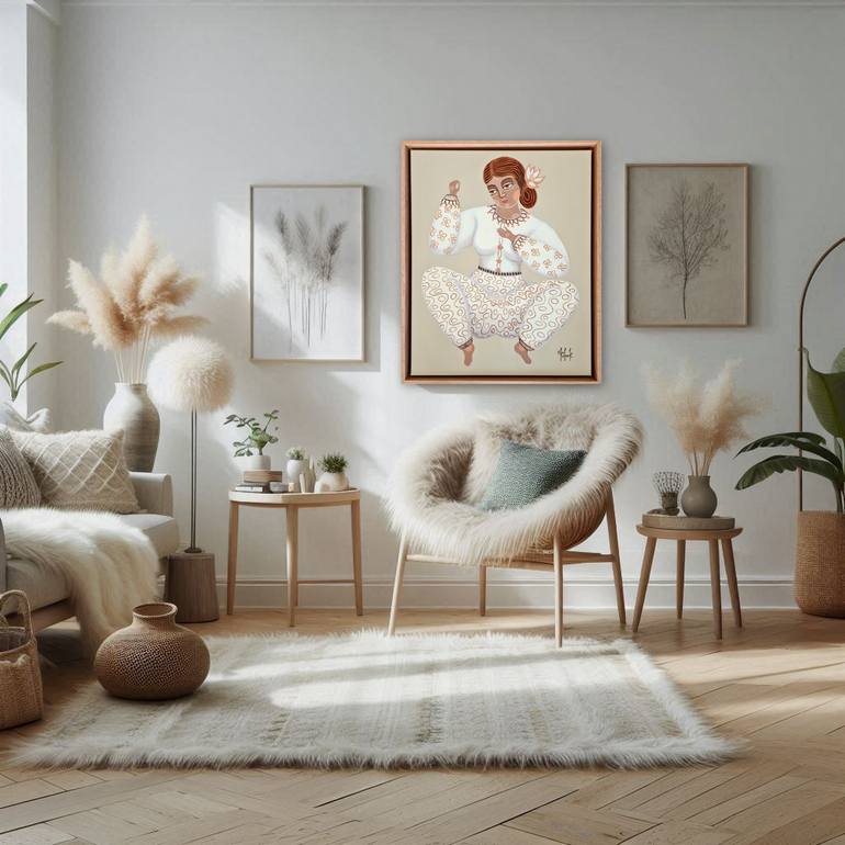 Original Portraiture Women Painting by Olga Kolesnik