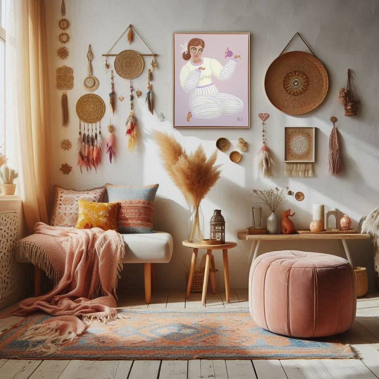 Original Portraiture Women Painting by Olga Kolesnik