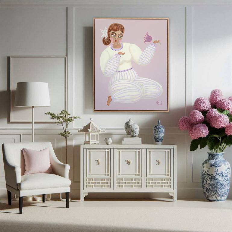 Original Portraiture Women Painting by Olga Kolesnik