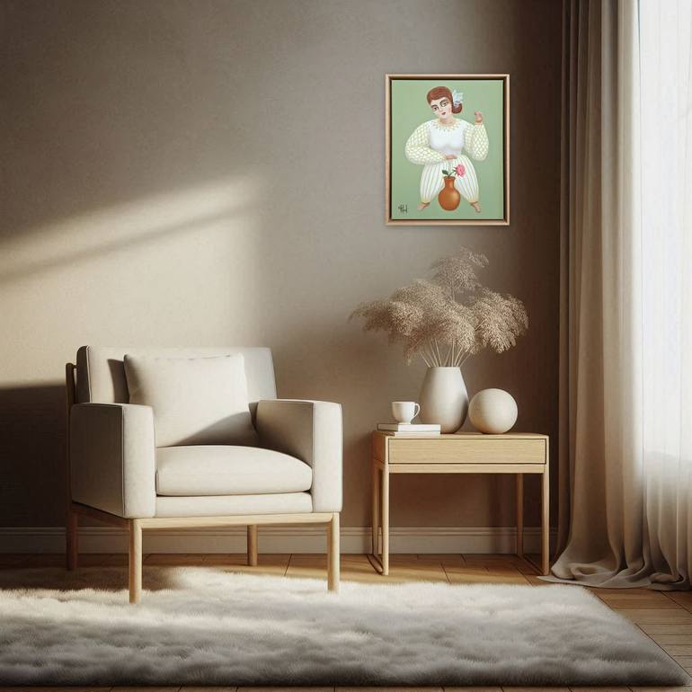 Original Portraiture Women Painting by Olga Kolesnik