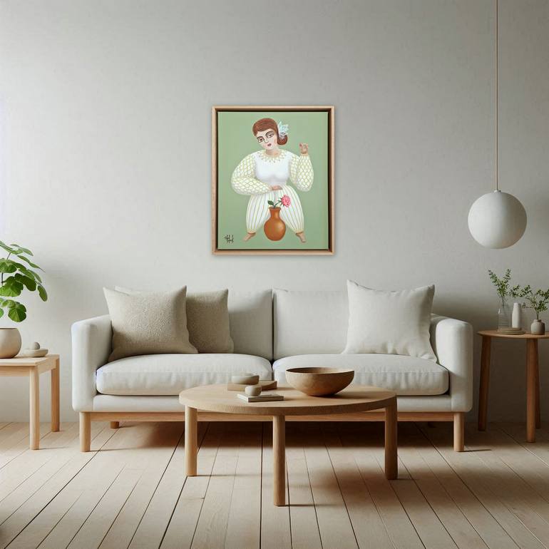 Original Portraiture Women Painting by Olga Kolesnik
