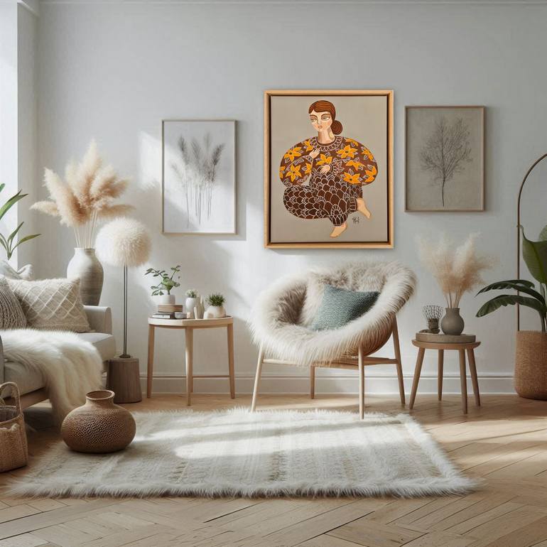 Original Portraiture Women Painting by Olga Kolesnik