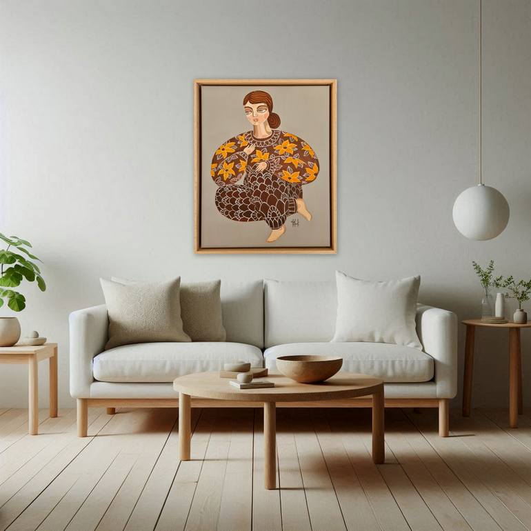 Original Portraiture Women Painting by Olga Kolesnik