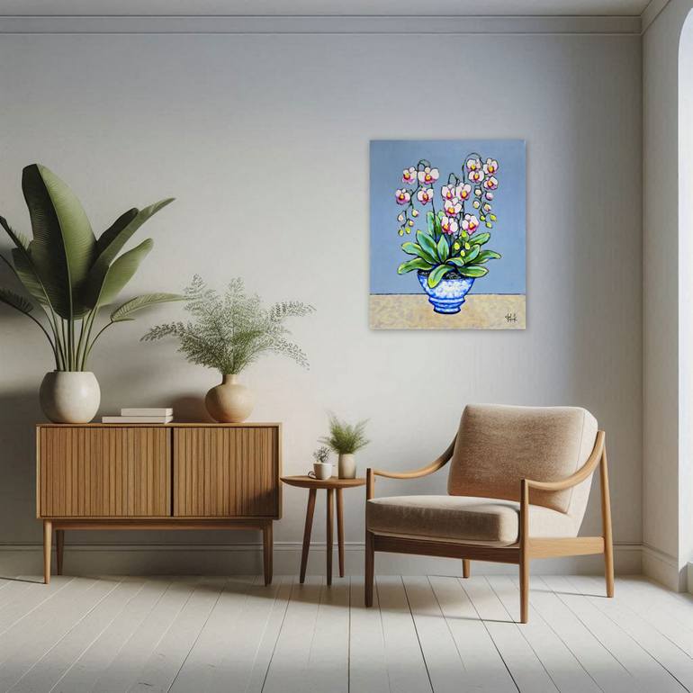 Original Figurative Floral Painting by Olga Kolesnik