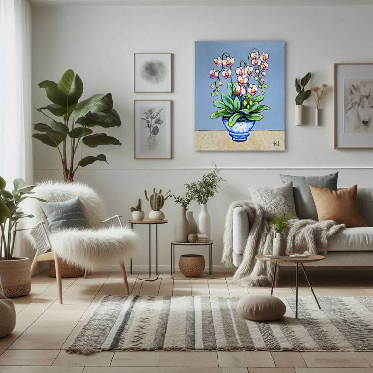 Original Figurative Floral Painting by Olga Kolesnik