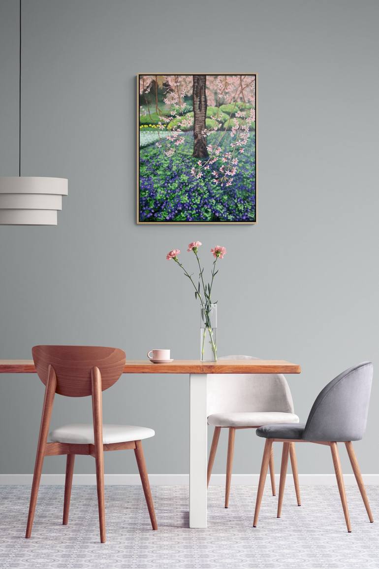 Original Garden Painting by Olga Kolesnik