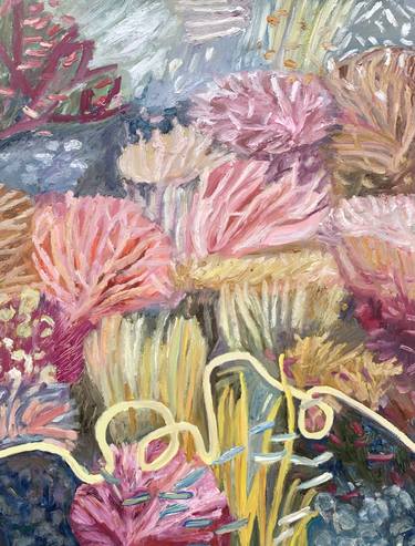 Original Abstract Expressionism Floral Paintings by Candyss Crosby