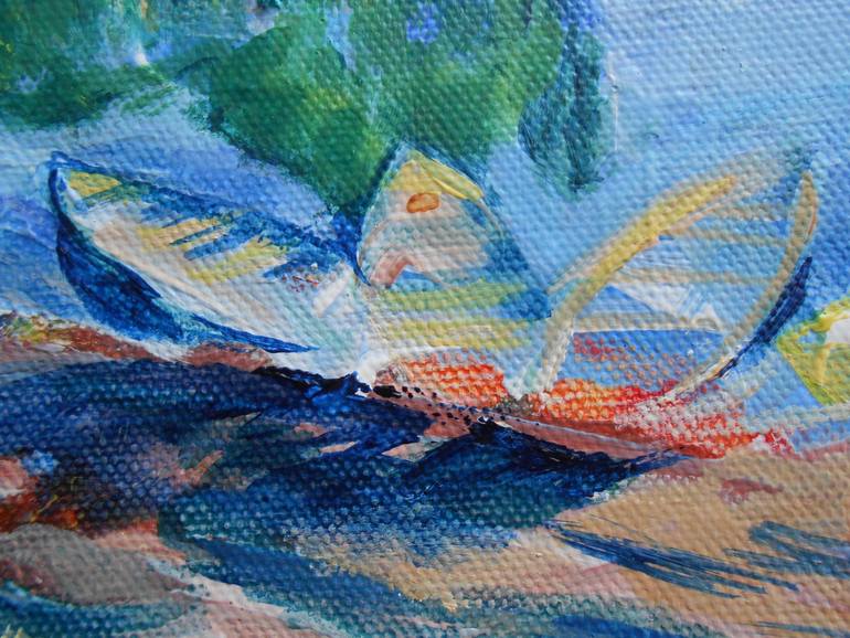 Original Abstract Expressionism Landscape Painting by Pankaj Barman