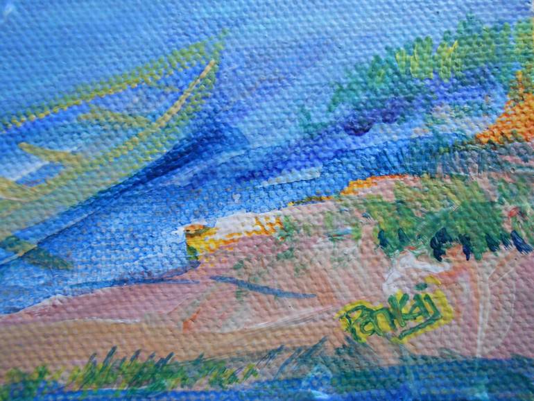Original Abstract Expressionism Landscape Painting by Pankaj Barman