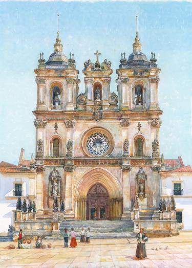 Portugal. Church Alcobaca Monaster thumb